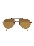 Thom Browne Eyewear pilot-frame sunglasses - Gold