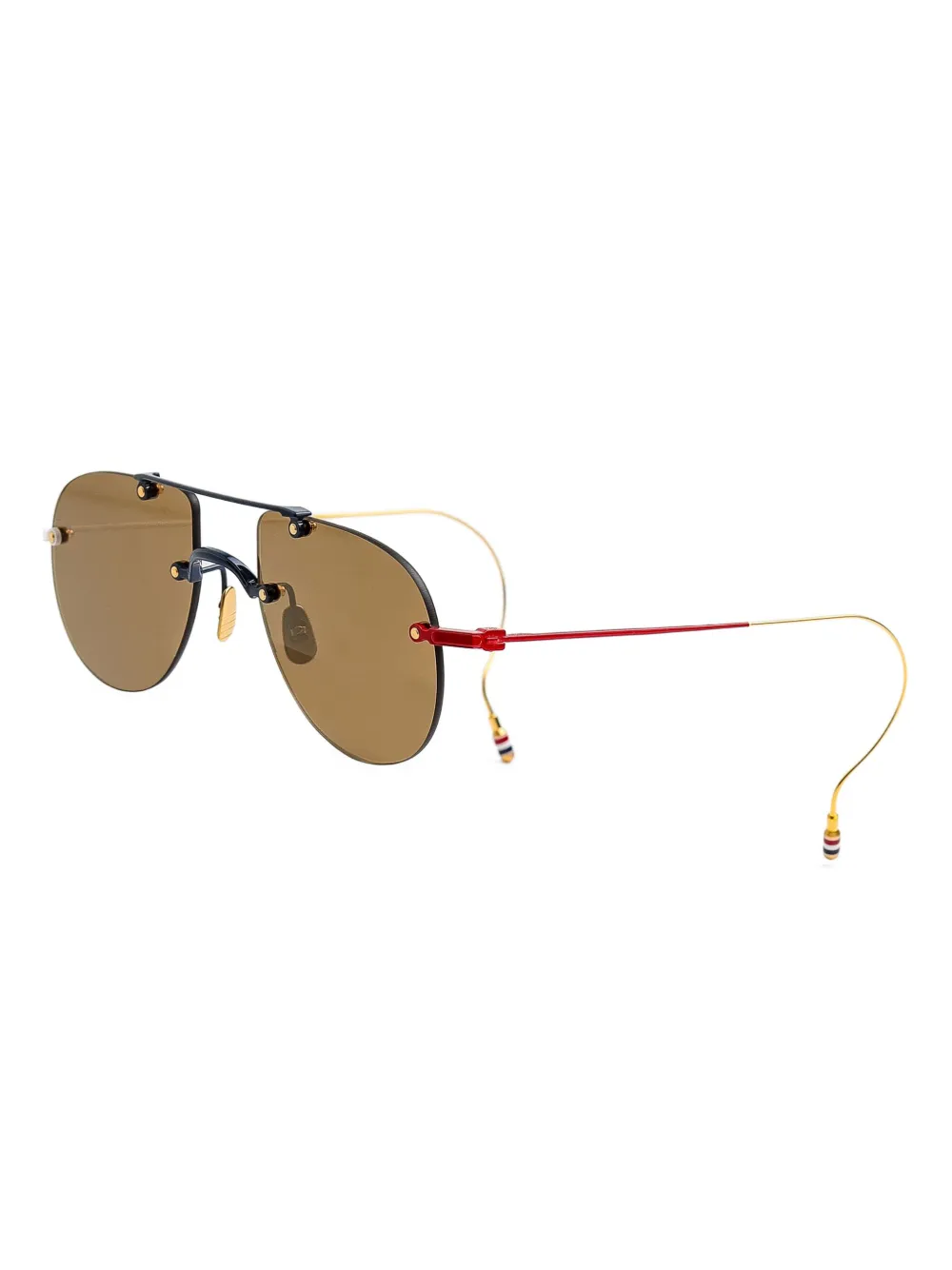 Thom Browne Eyewear pilot-frame sunglasses | Men | Image 2