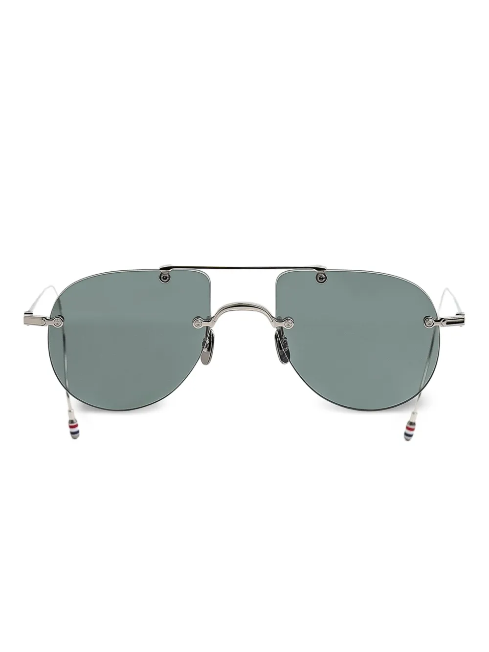 Thom Browne Eyewear pilot-frame sunglasses | Silver | Image 1