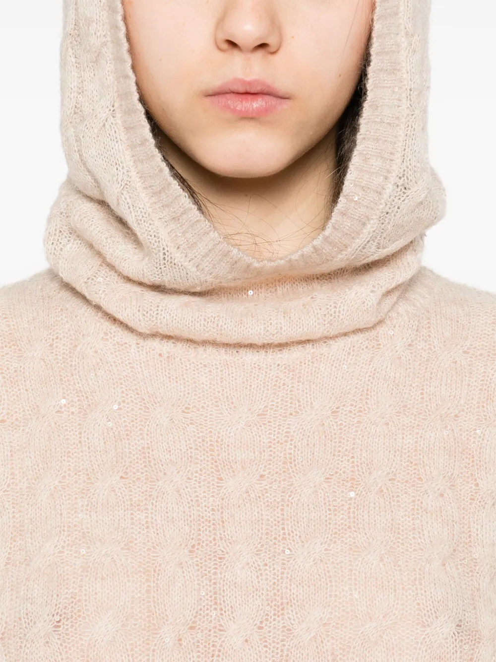 Brunello Cucinelli Trui van mohair-katoenblend Beige