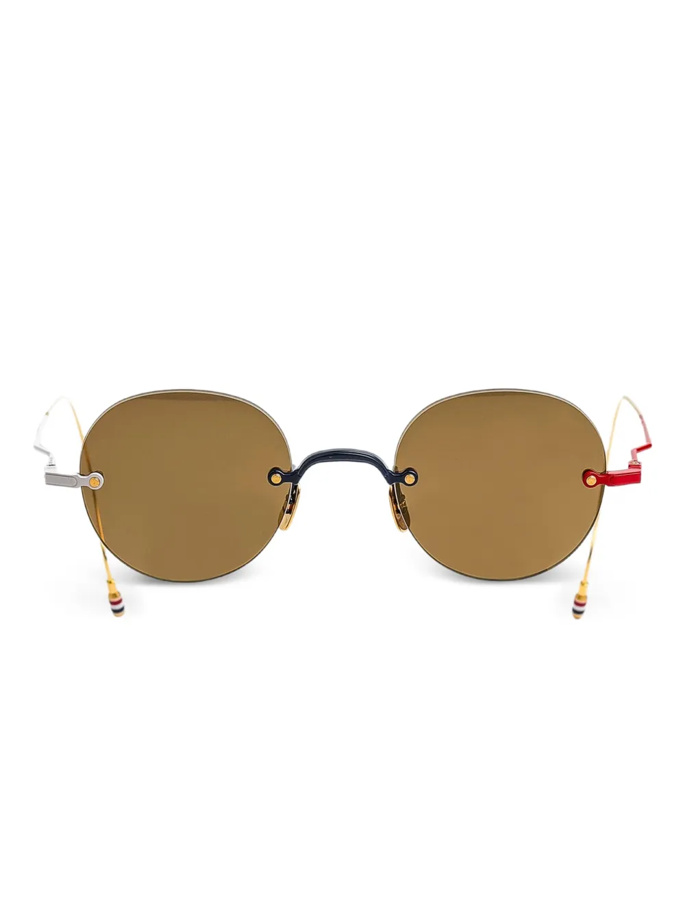 Thom Browne Eyewear round-frame sunglasses | Gold | Image 1