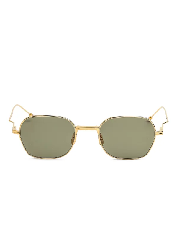 【送料&関税込】Thom Browne Square Frame Glasses - Unisex Thom Browne Eyewear square-frame Sunglasses | Silver | FARFETCH