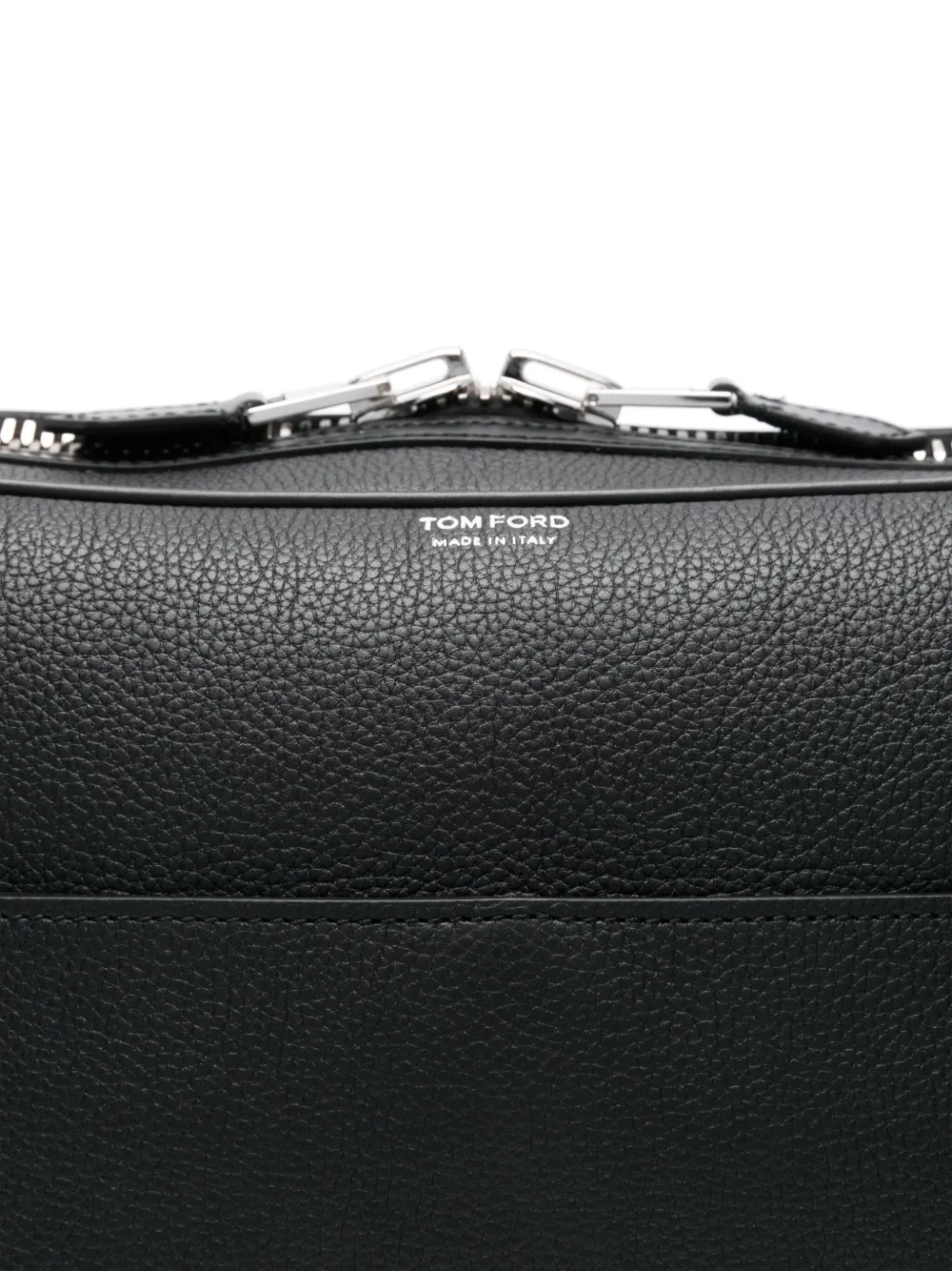 TOM FORD Leren aktetas Zwart