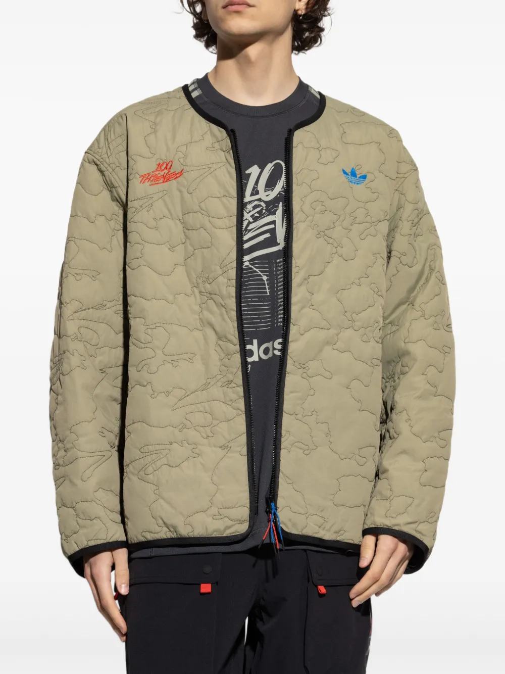 adidas Jack met geborduurd logo Groen