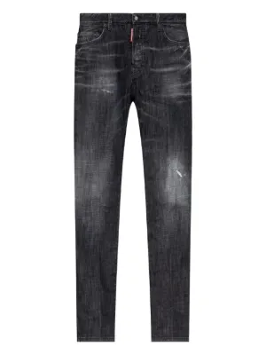 DSQUARED2 ダメージ ジーンズ | ブラック | FARFETCH JP
