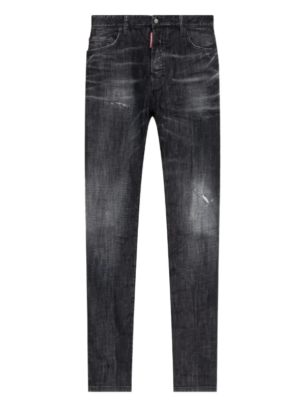 DSQUARED2 logo-patch Jeans Black FARFETCH PH