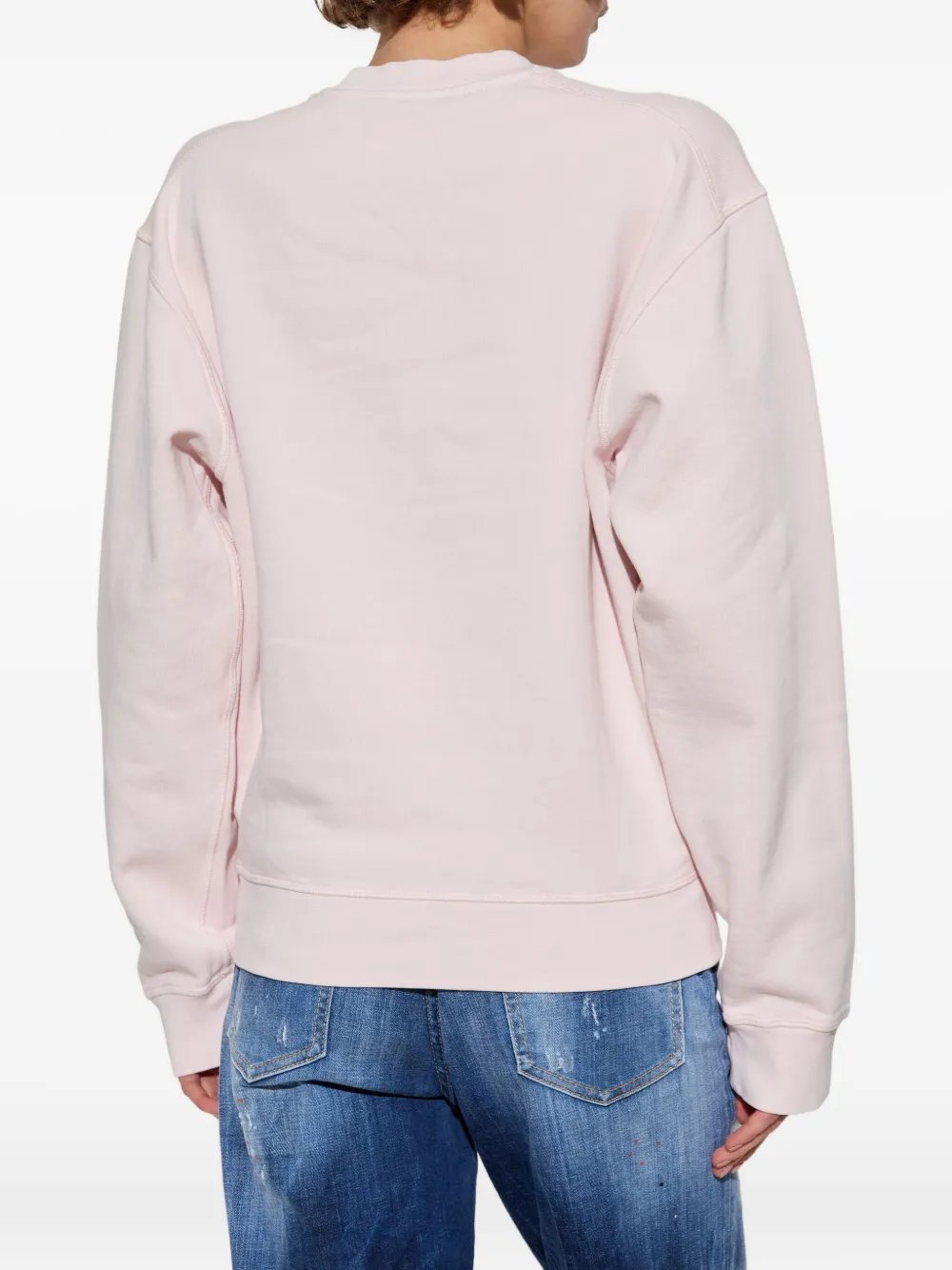 DSQUARED2 Sweater met logoprint Roze