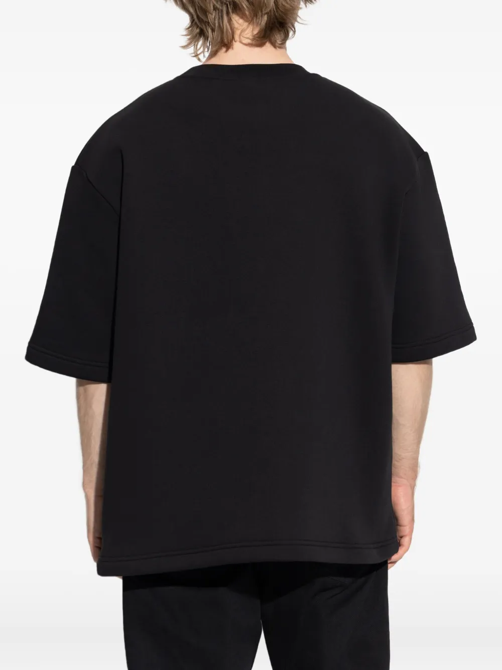 DSQUARED2 T-shirt met geborduurd logo Zwart