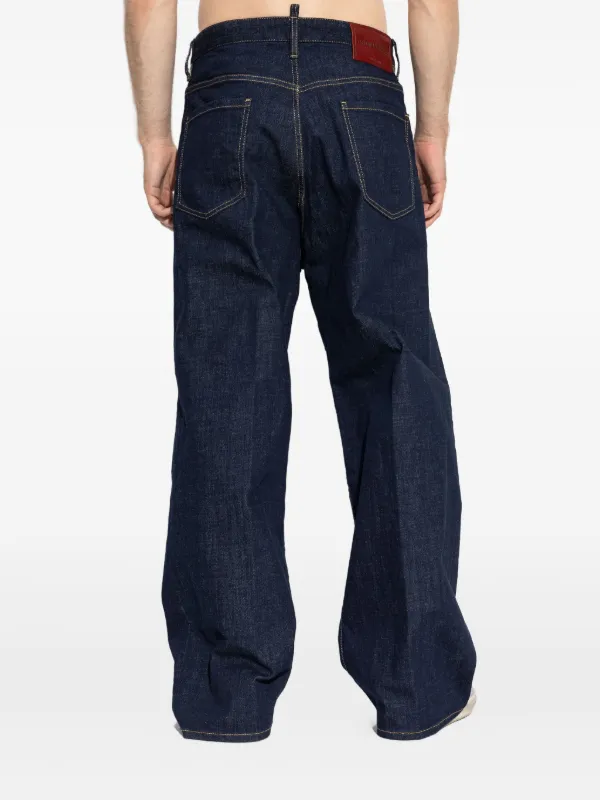 DSQUARED2 ワイドジーンズ | ブルー | FARFETCH JP