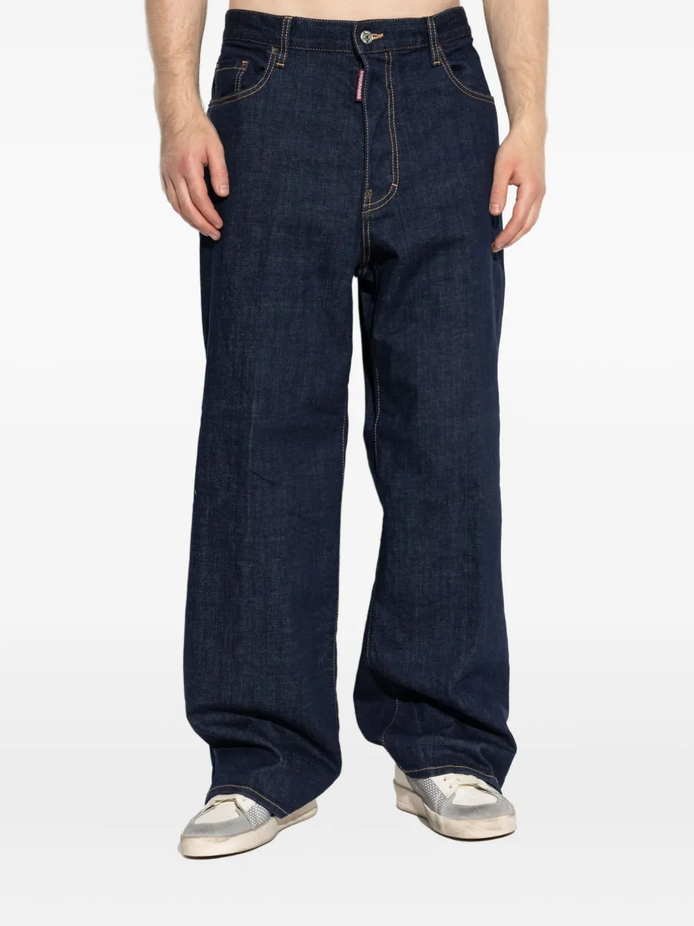 DSQUARED2 Jeans met wijde pijpen Blauw