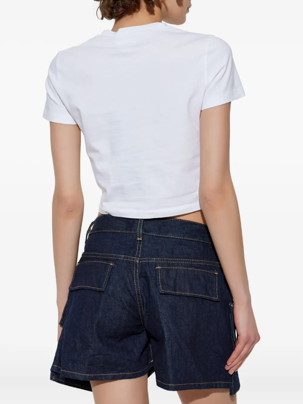 Shop Dsquared2 Icon Cropped T-shirt