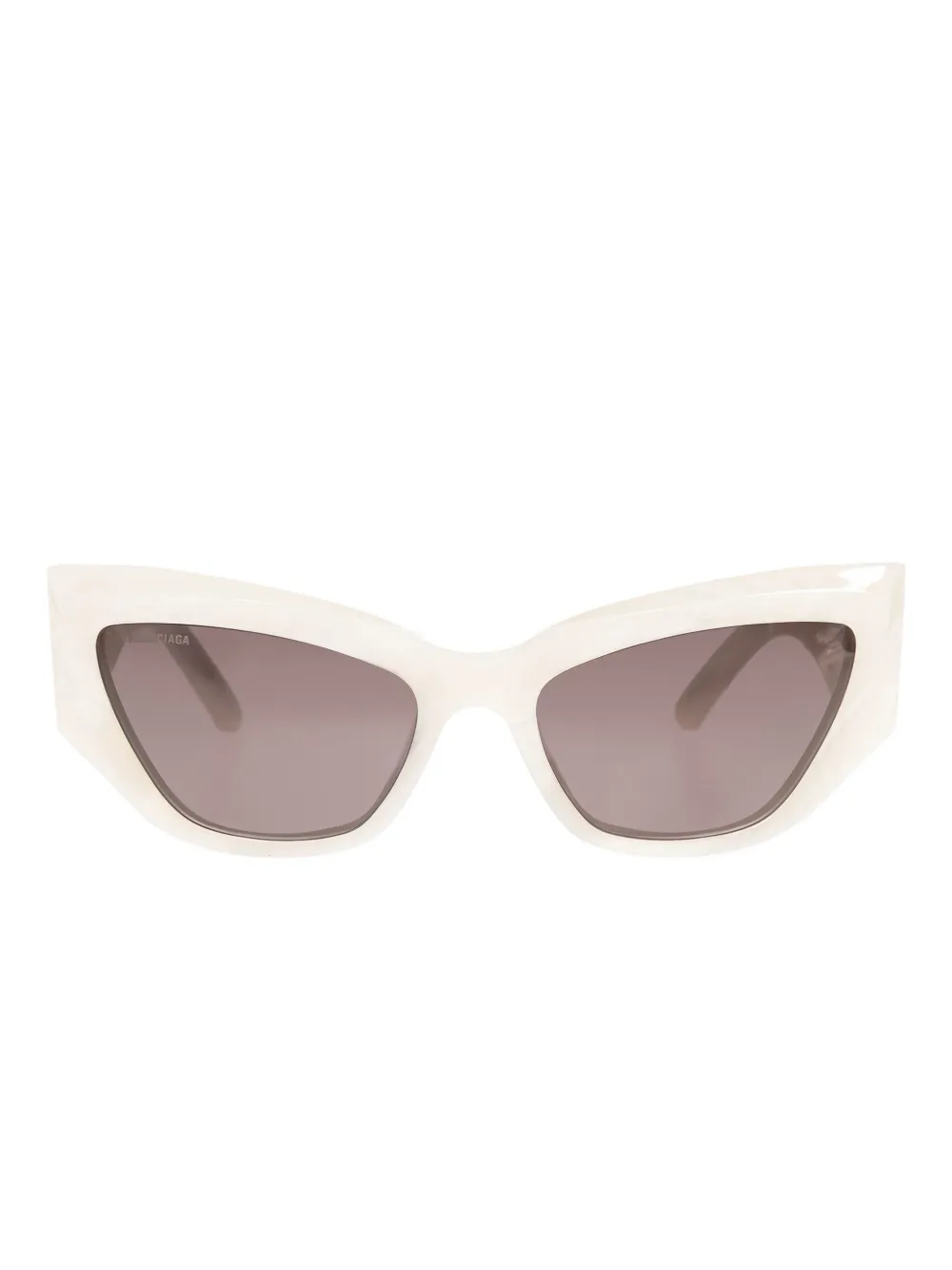 Balenciaga Eyewear cat-eye sunglasses - ホワイト Balenciaga Eyewear cat-eye sunglasses - ホワイト