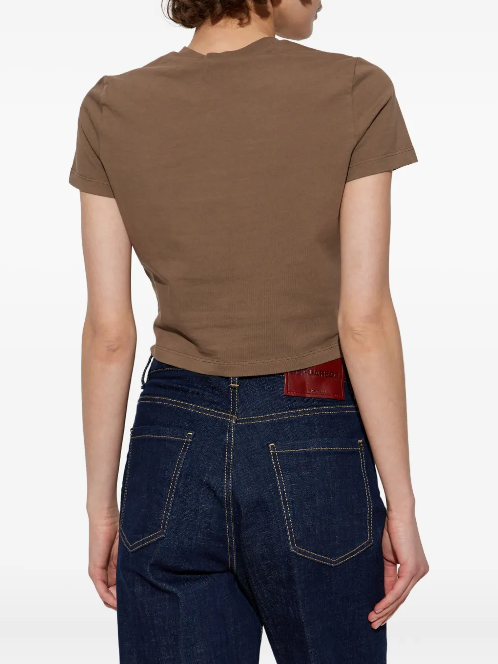DSQUARED2 T-shirt met print Bruin