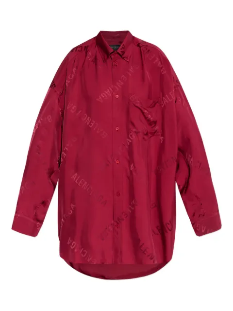 Balenciaga logo-print shirt