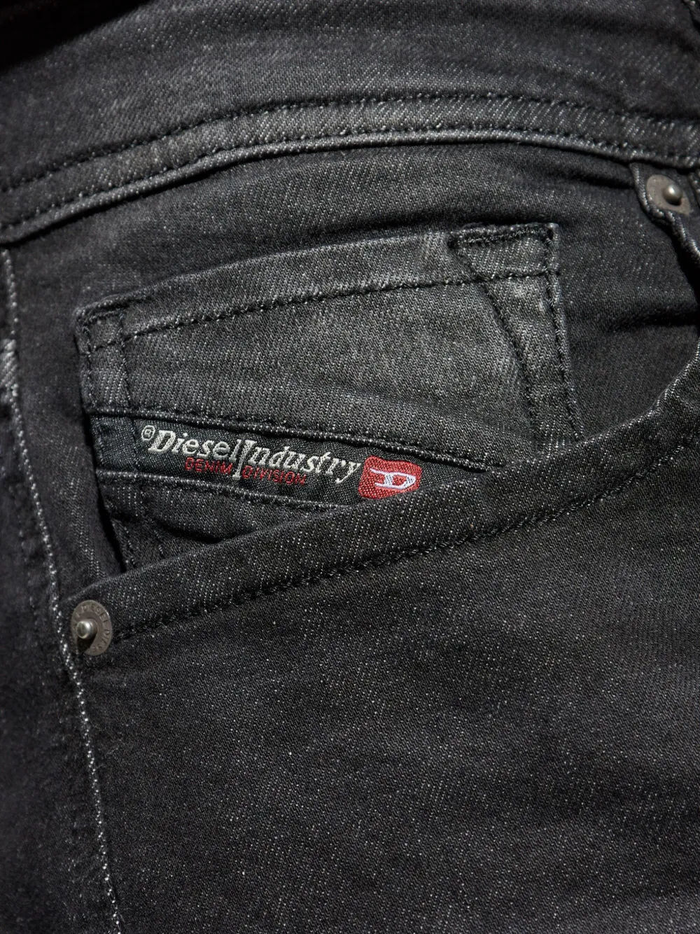 Diesel Straight jeans Zwart