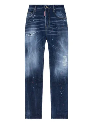DSQUARED2 ダメージ ジーンズ | ブルー | FARFETCH JP