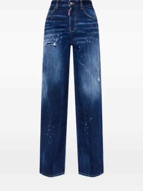 DSQUARED2 jean à effet délavé