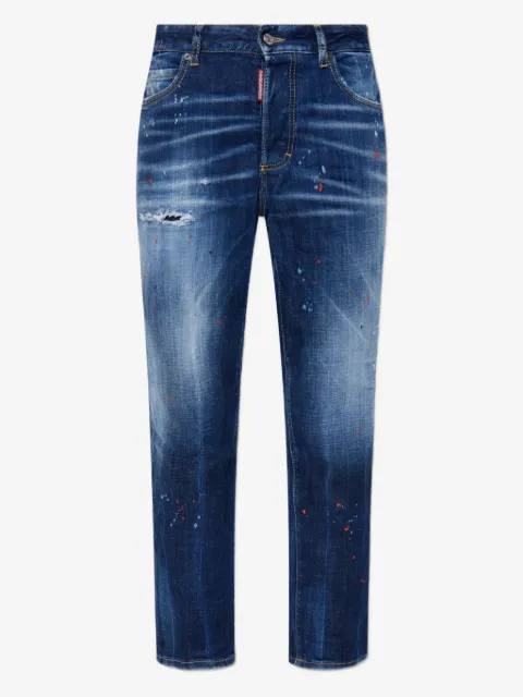 DSQUARED2 Boston logo-patch distressed jeans