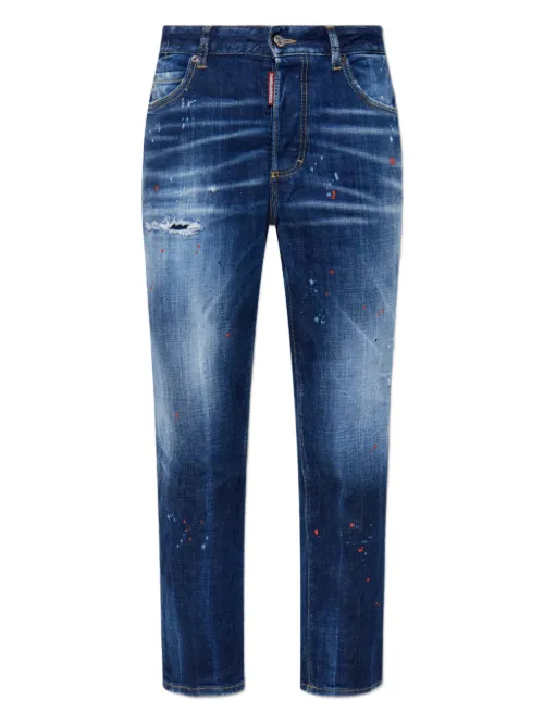 DSQUARED2 jean à effet-usé - Bleu - DSQUARED2 - Modalova
