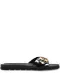 Tory Burch logo-buckle slides - Black