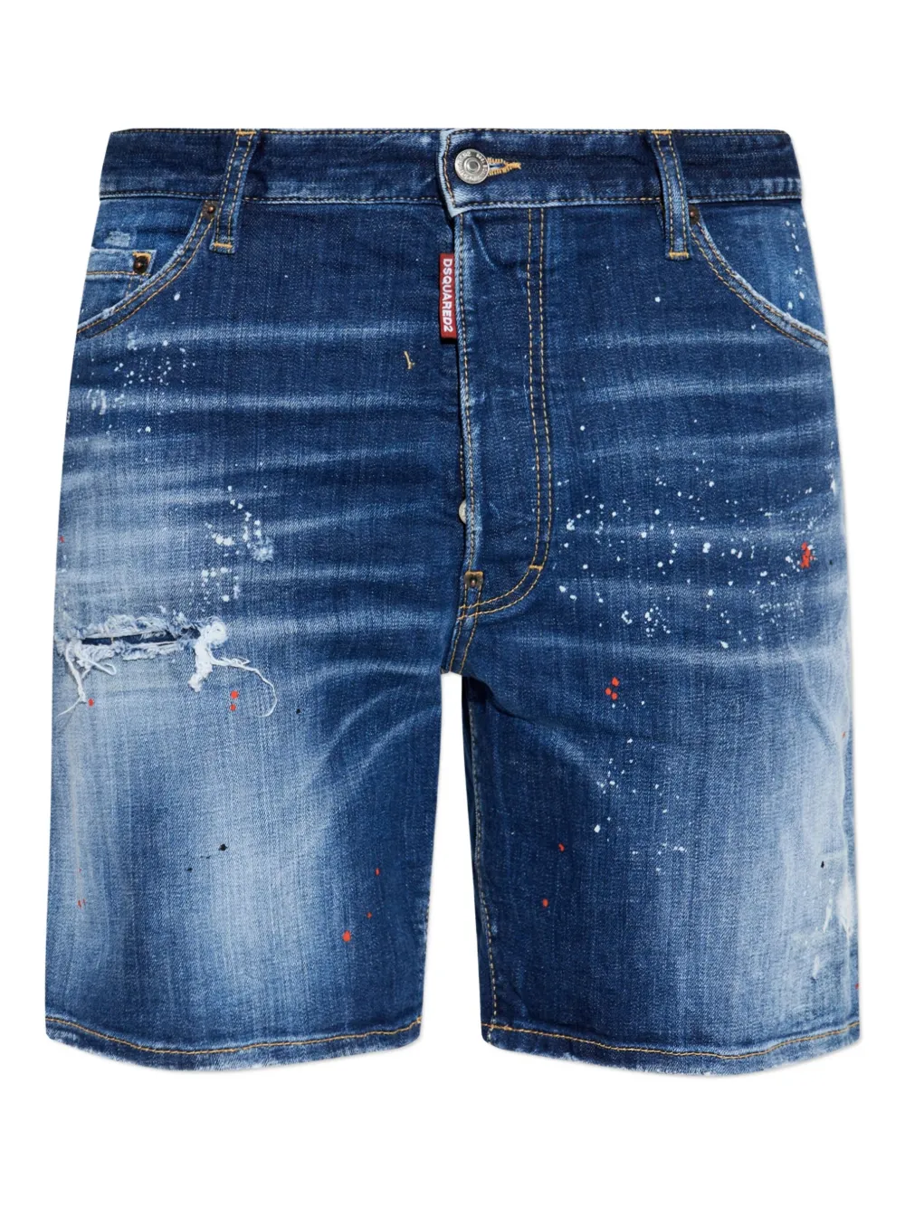 DSQUARED2 cotton shorts - ブルー DSQUARED2 cotton shorts - ブルー
