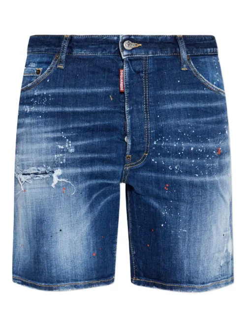 DSQUARED2 short chino droit - Bleu - DSQUARED2 - Modalova