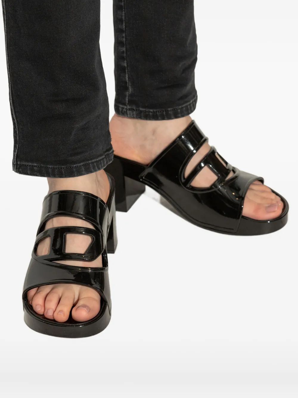 Diesel Bonnie sandals Black