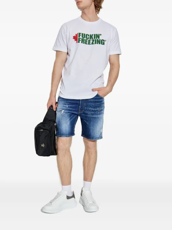DSQUARED2 コットン Tシャツ | ホワイト | FARFETCH JP DSQUARED2 コットン Tシャツ | ホワイト | FARFETCH JP