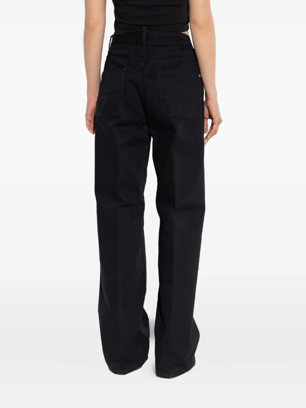 DSQUARED2 Katoenen straight jeans Zwart