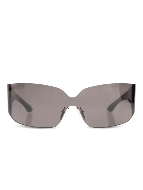 Balenciaga Eyewear Mono Square サングラス | ブラック | FARFETCH JP