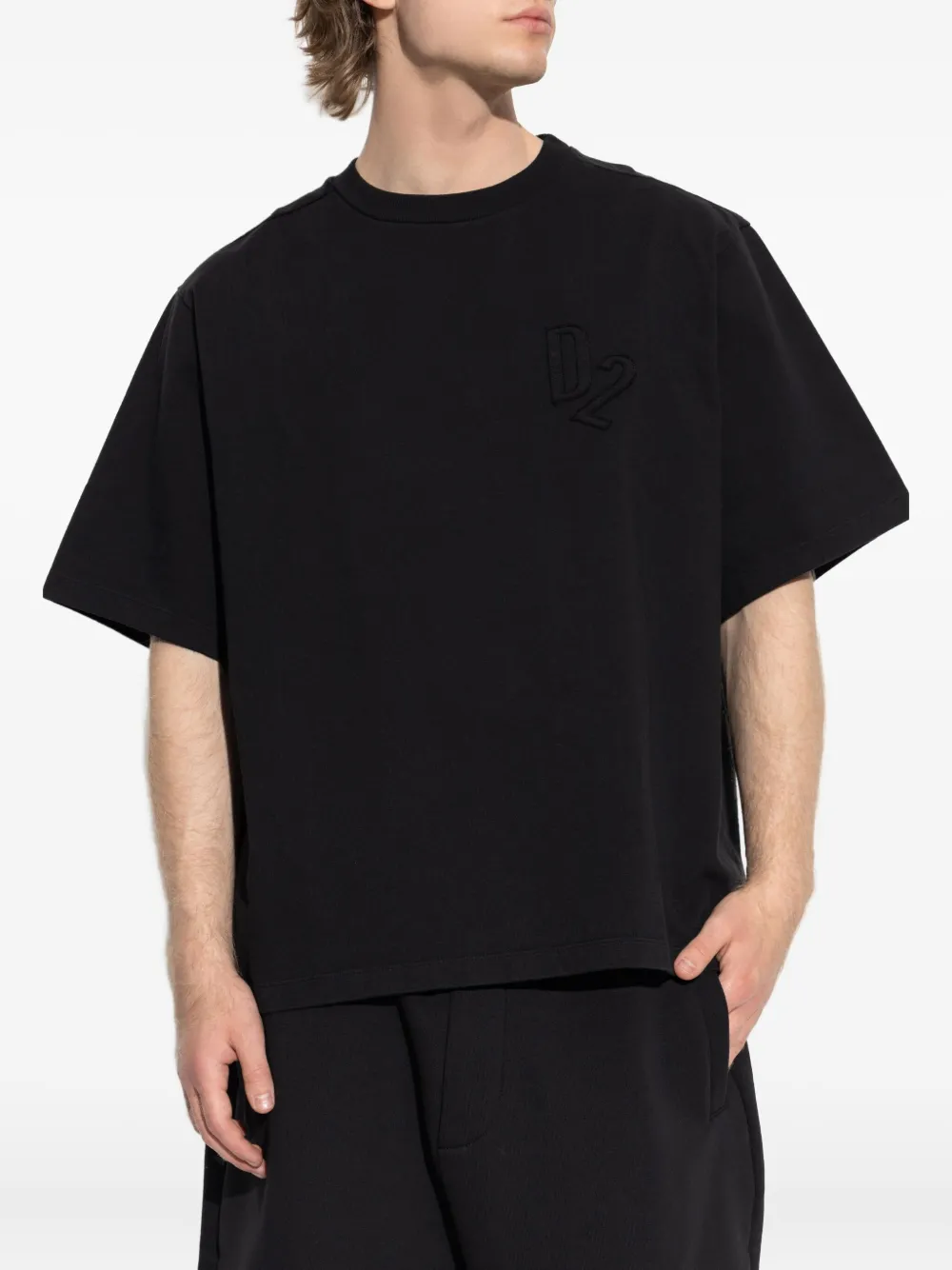 DSQUARED2 Katoenen T-shirt Zwart
