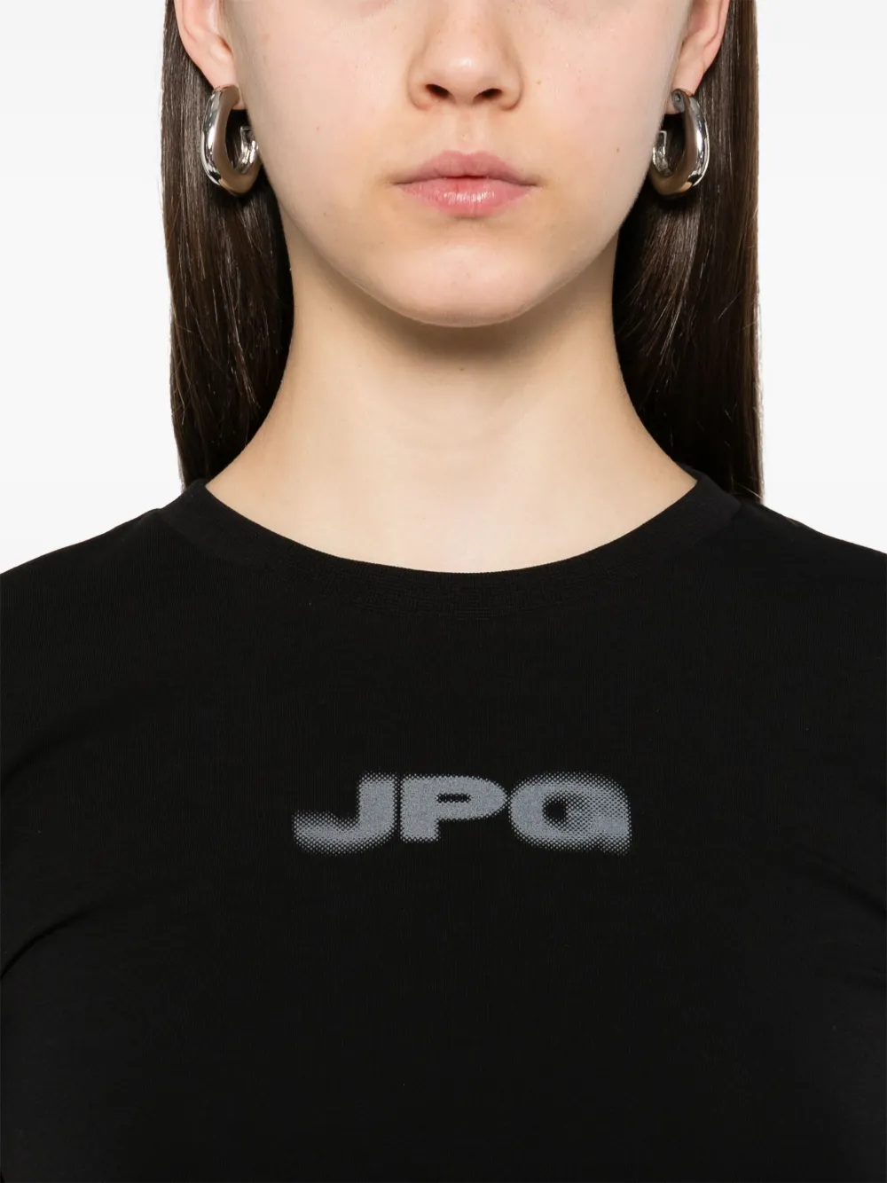 Jean Paul Gaultier T-shirt van stretch-katoen Zwart