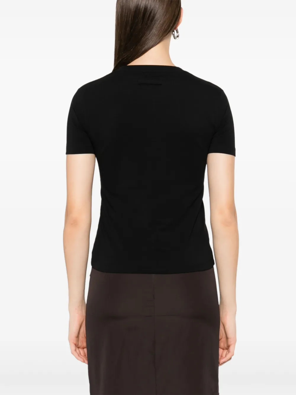 Jean Paul Gaultier T-shirt van stretch-katoen Zwart