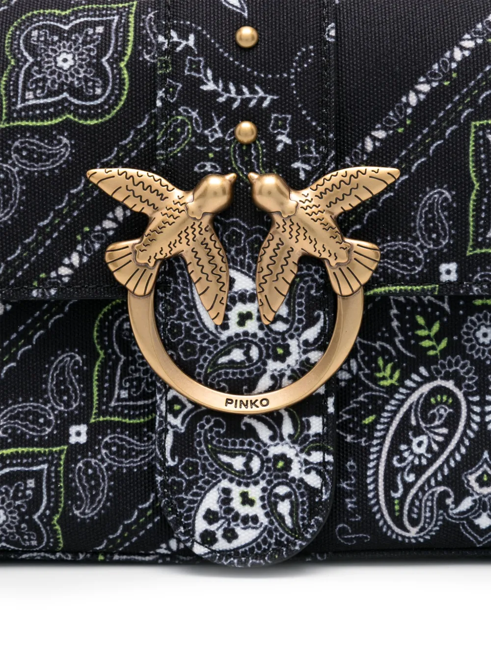 PINKO Crossbodytas met paisley-print Zwart