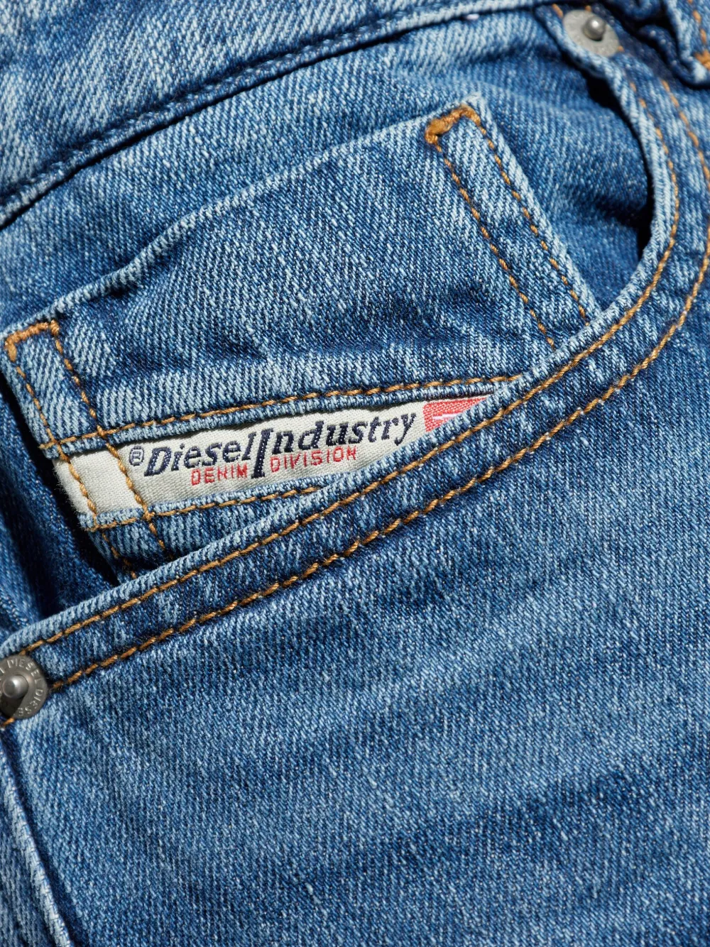 Diesel Katoenen jeans Blauw