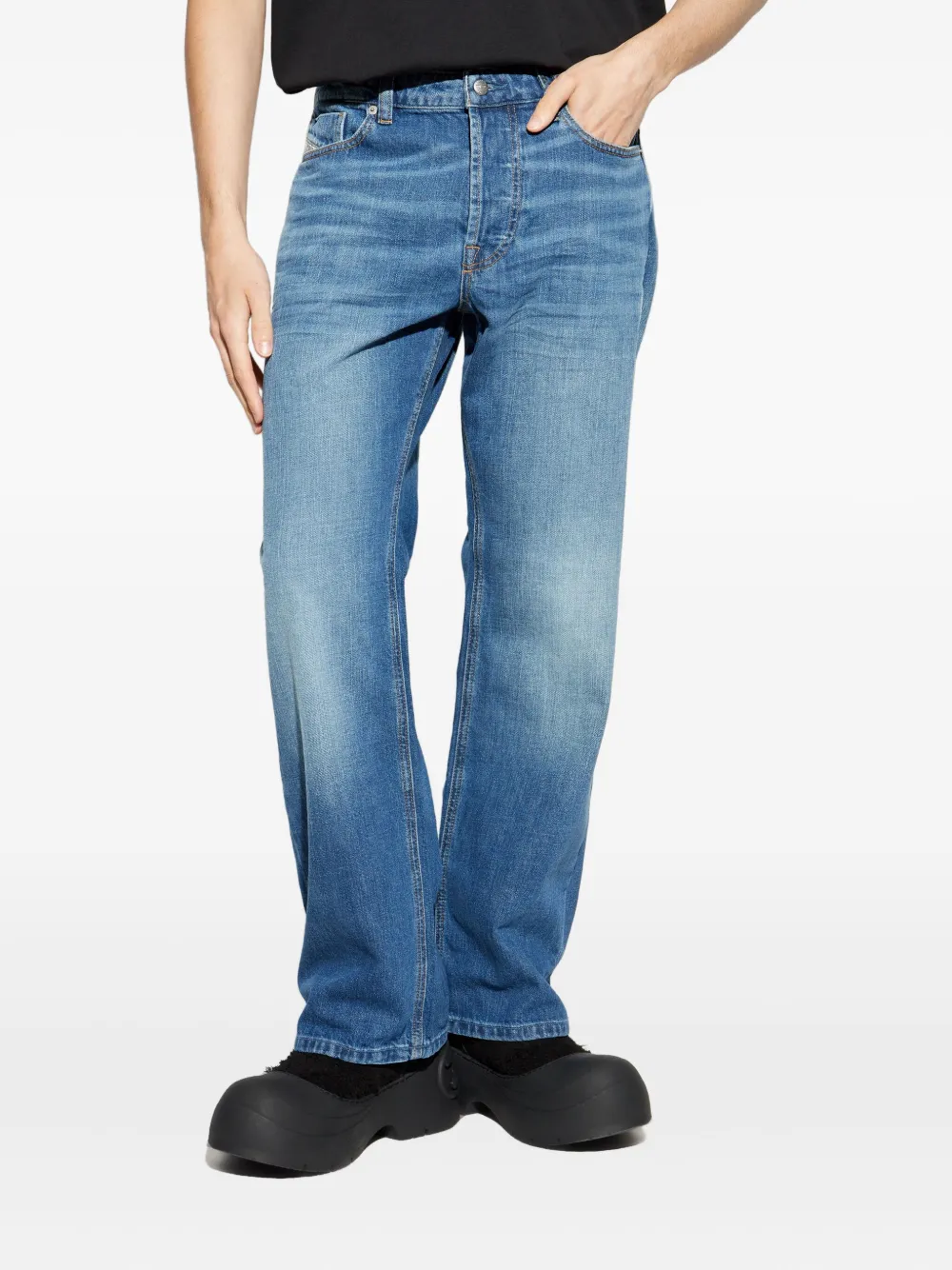 Diesel Katoenen jeans Blauw