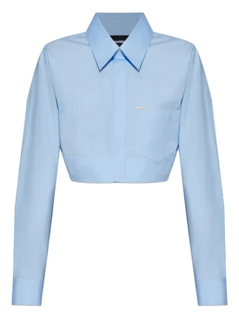 DSQUARED2 cropped cotton shirt
