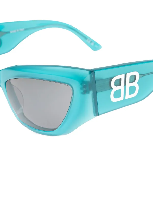Balenciaga Eyewear キャットアイ サングラス | ブルー | FARFETCH JP