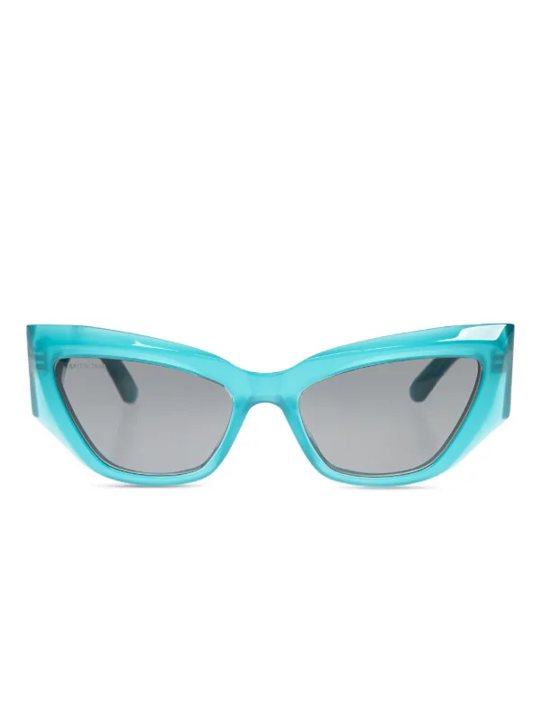 Balenciaga Eyewear キャットアイ サングラス | ブルー | FARFETCH JP