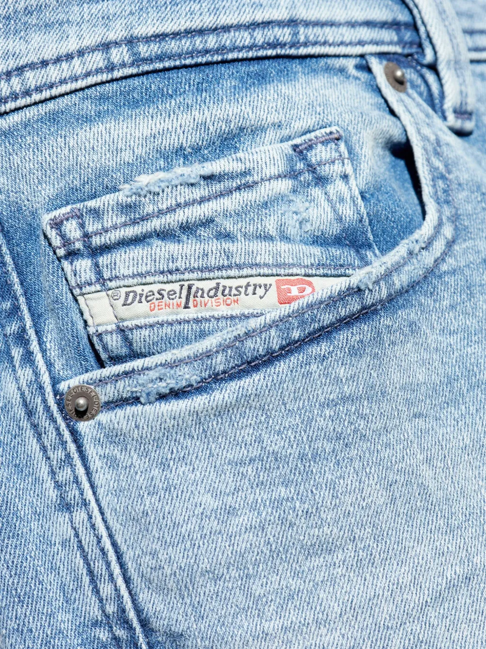 Diesel Jeans met toelopende pijpen Blauw