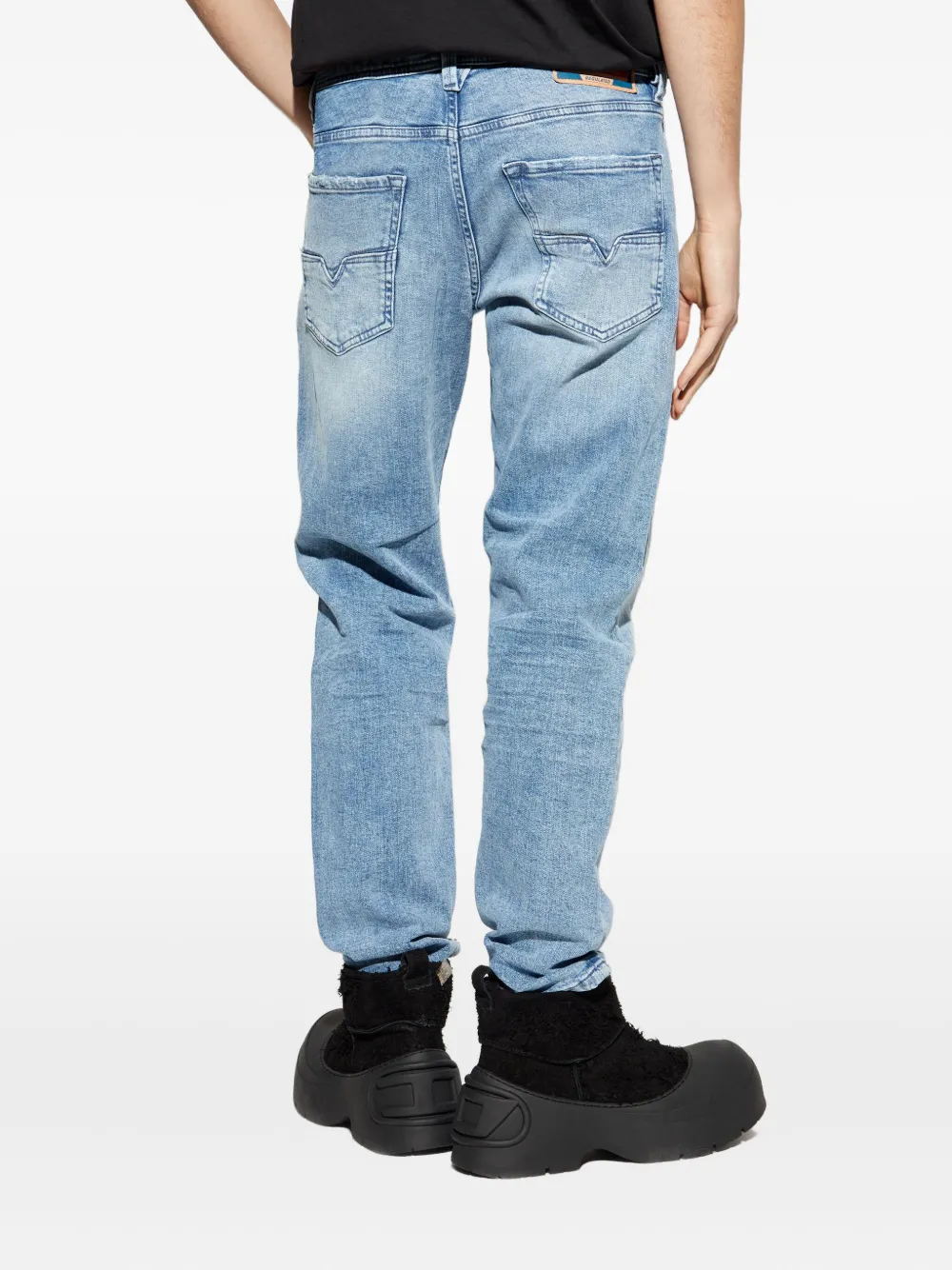 Diesel Jeans met toelopende pijpen Blauw