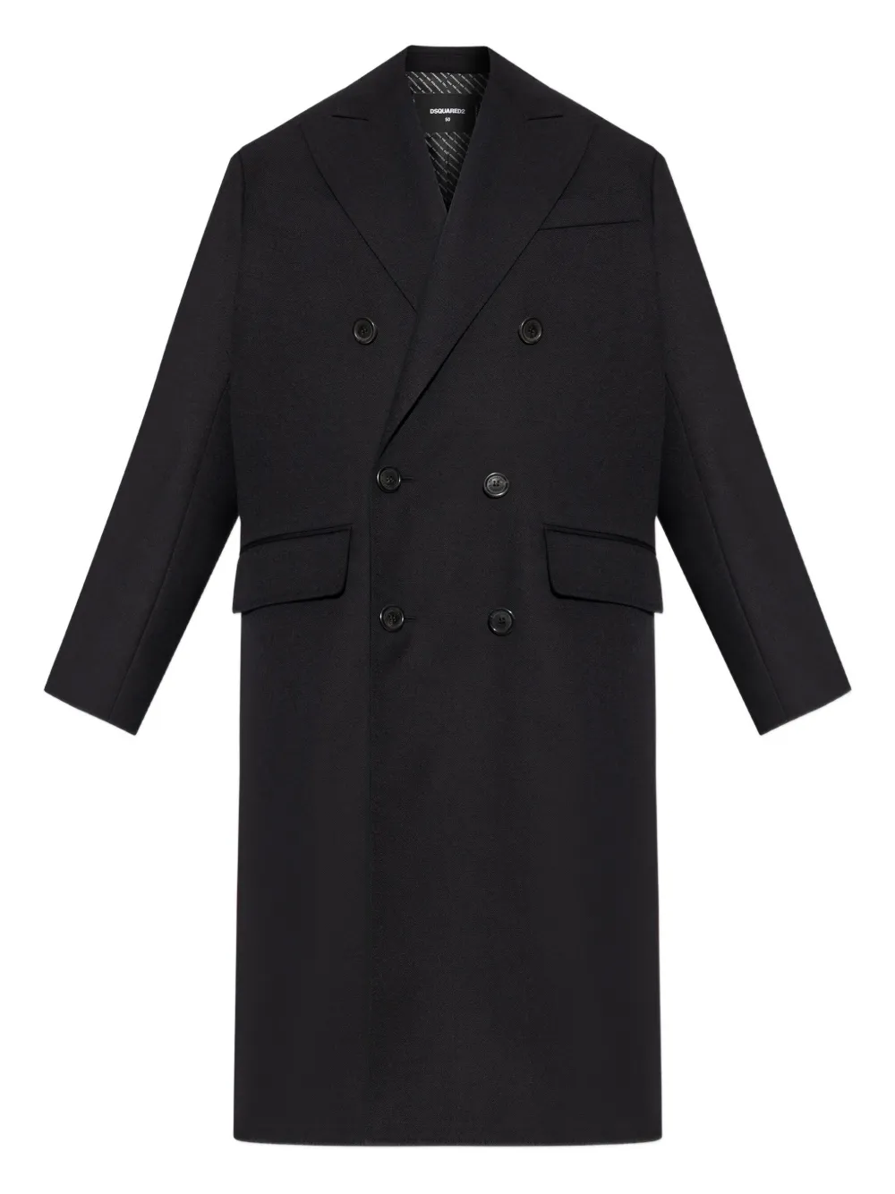 DSQUARED2 virgin wool double-breasted coat | negro | Image 1
