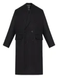 DSQUARED2 virgin wool double-breasted coat - Black
