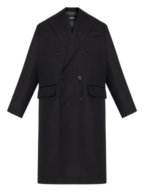 DSQUARED2 virgin wool double-breasted coat