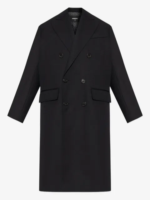 DSQUARED2 virgin wool double-breasted coat
