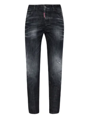 DSQUARED2 Cool Girl ダメージ ジーンズ | グレー | FARFETCH JP