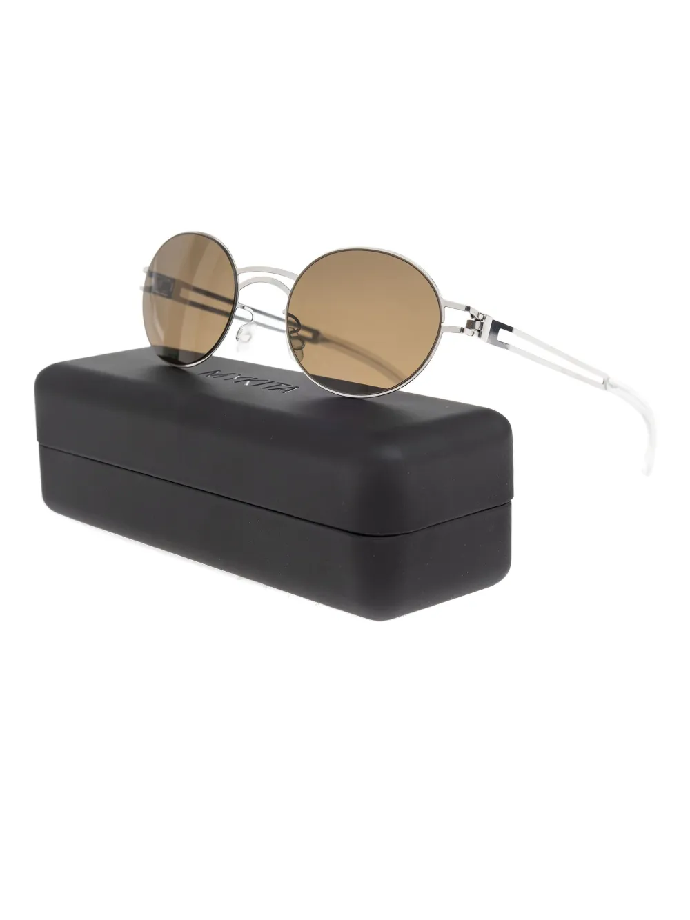 Mykita Zonnebril met ovalen montuur - Zilver