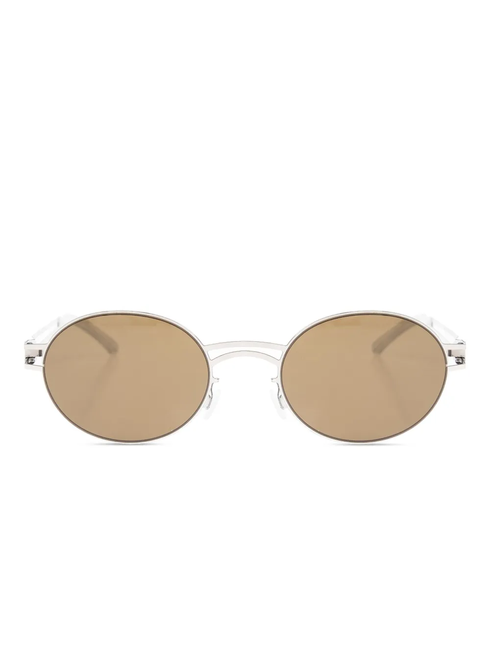 Mykita Zonnebril met ovalen montuur Zilver
