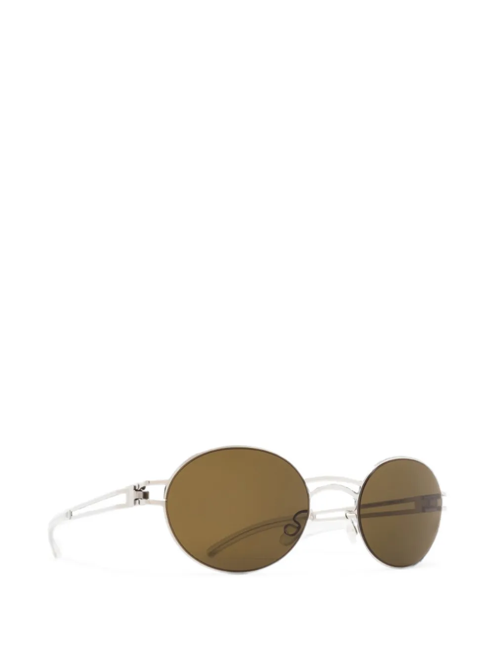 Mykita Zonnebril met ovalen montuur Zilver