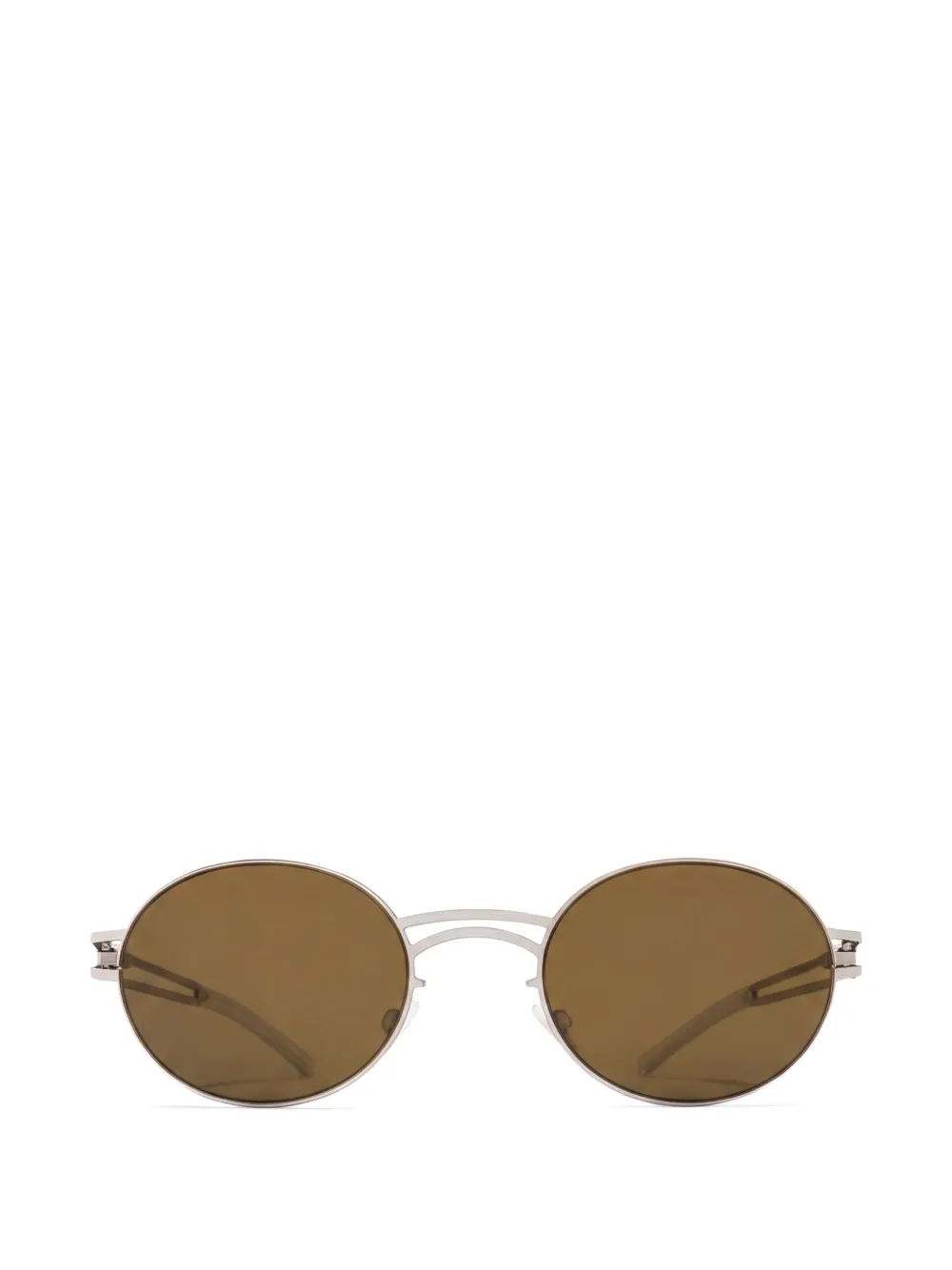 Mykita Zonnebril met ovalen montuur Zilver